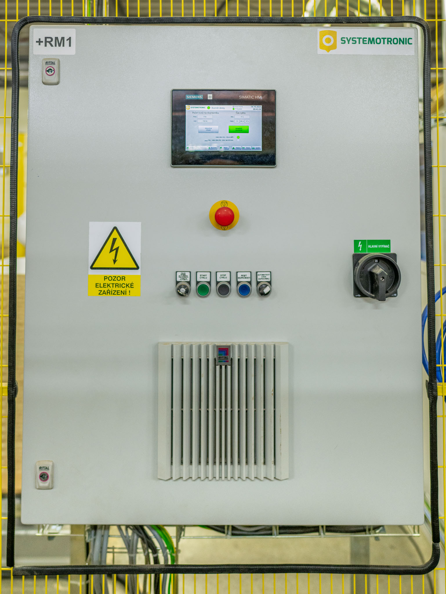 Paletizační robot rozvaděč